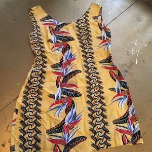 Avanti Silk Hawaiian Mini Dress